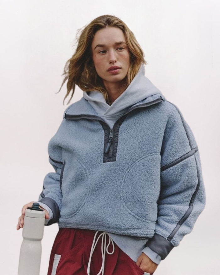 MOUNTAIN HIGH HALF ZIP JACKET, STEEL COMBO