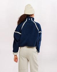MOUNTAIN HIGH HALF ZIP JACKET, NAVY COMBO