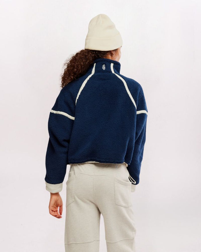 MOUNTAIN HIGH HALF ZIP JACKET, NAVY COMBO
