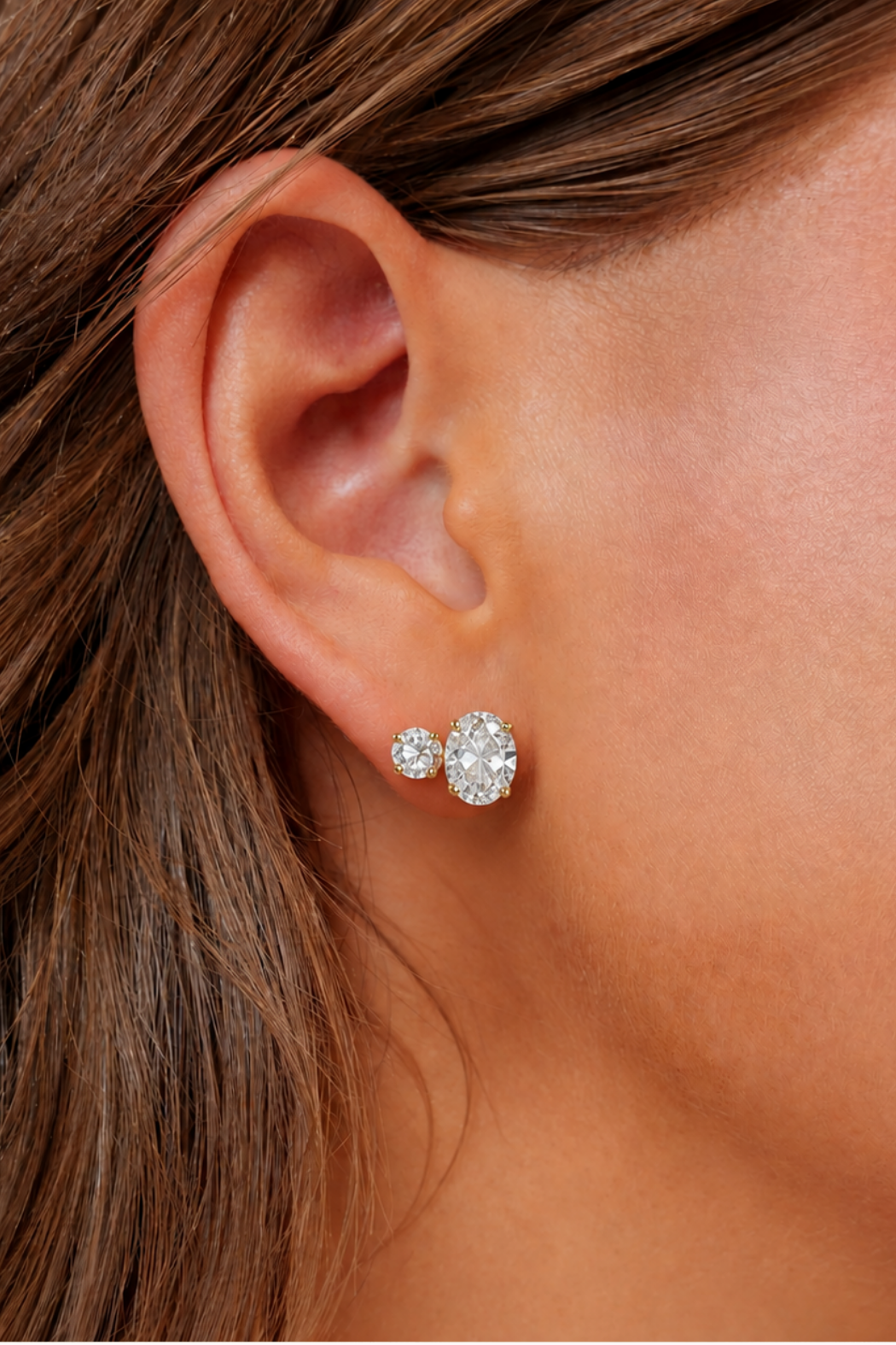 DELANEY DOUBLE CZ STUD