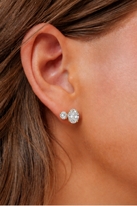 DELANEY DOUBLE CZ STUD