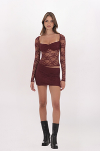 SHEER LACE TOP