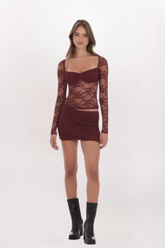 SHEER LACE TOP