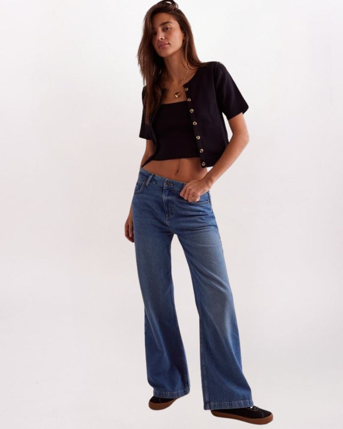 WIDE LEG STRIDE JEAN