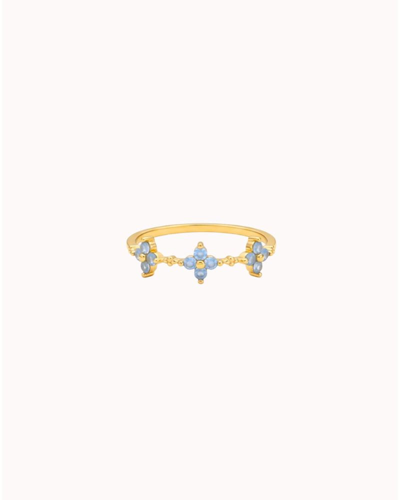 DAINTY CLOVERS STONE RING