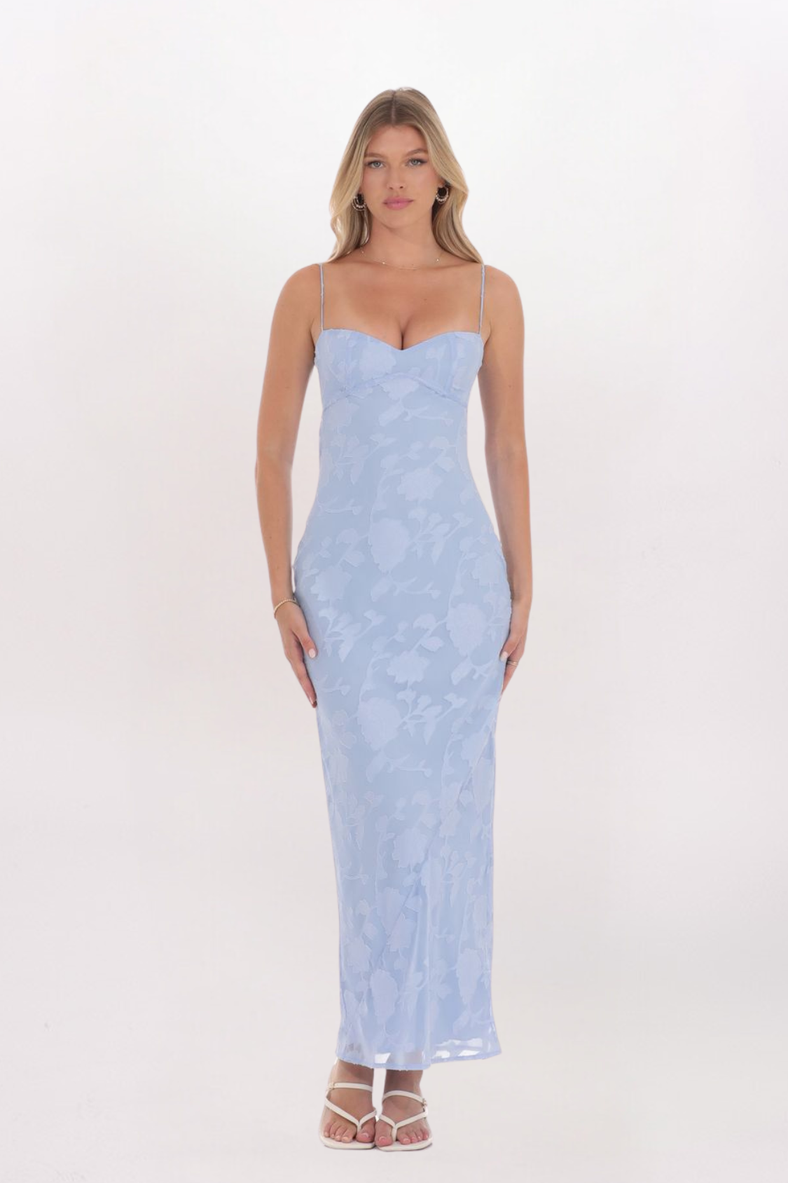 FLORAL TIE BACK MAXI DRESS