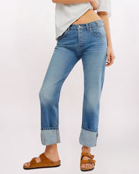 SLIM SHADE SELVEDGE CUFF DENIM