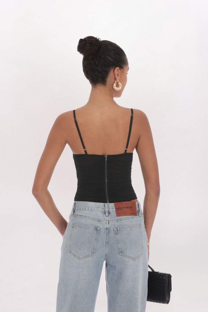 SHEER CORSET TANK