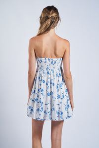 STRAPLESS WILDFLOWER DRESS