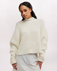 LOW TIDE PULLOVER SWEATER, MARSHMALLOW