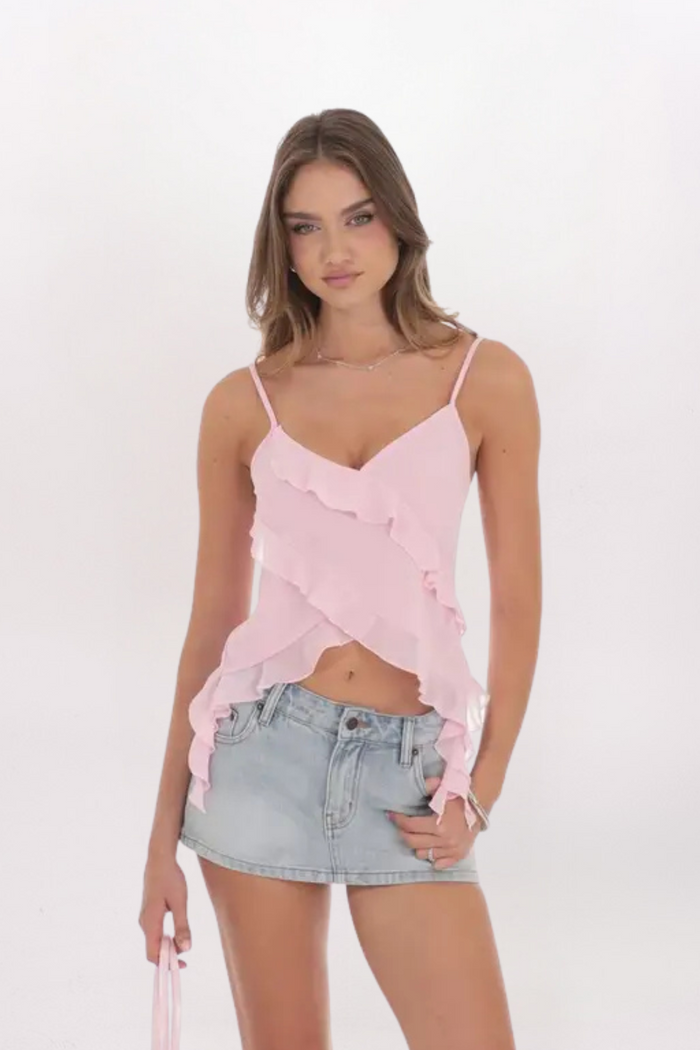 RUFFLE TASSEL TOP