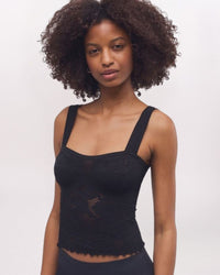 HEIRLOOM CAMI, BLACK