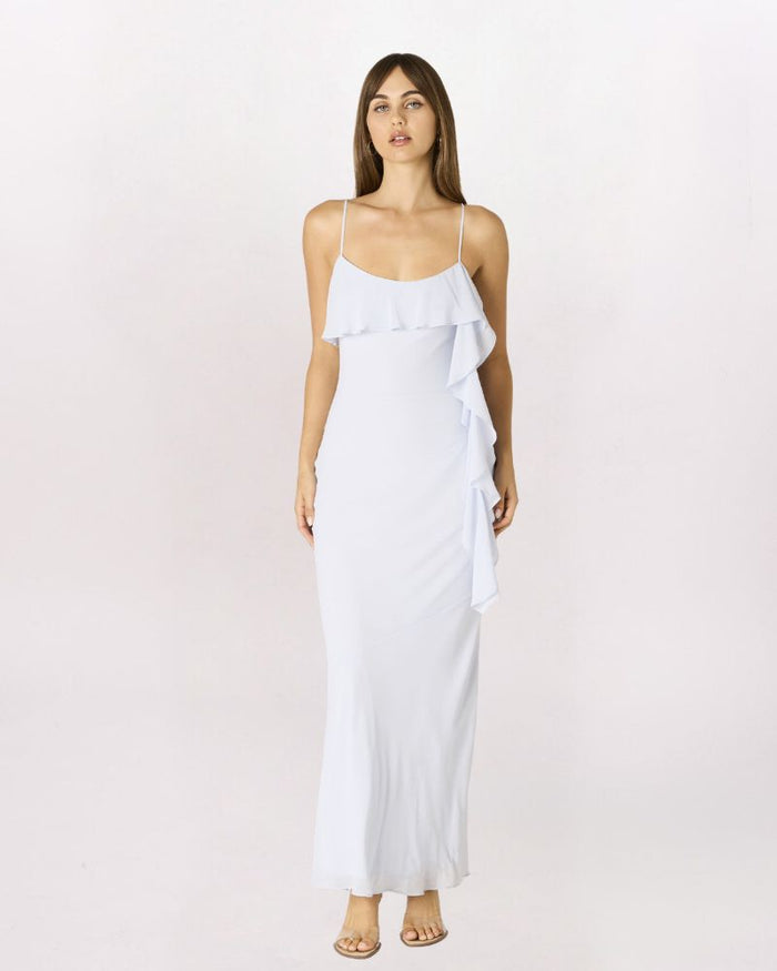 FLUTTER TASSEL MAXI DRESS