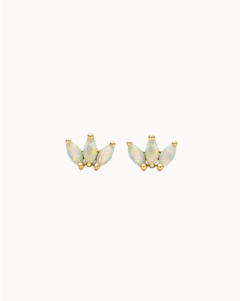 TRIPLE OPAL STUD