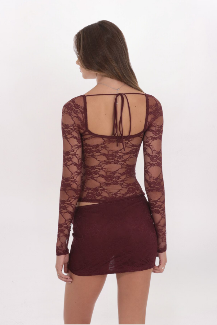 SHEER LACE TOP