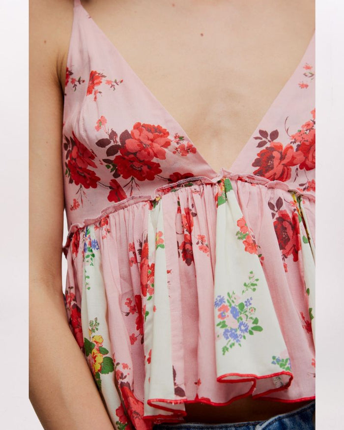 TILLIE TOP, PINK COMBO