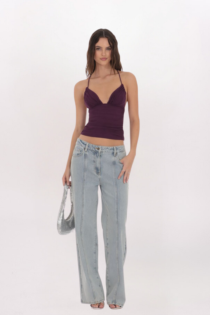 MESH CROSS BACK TOP
