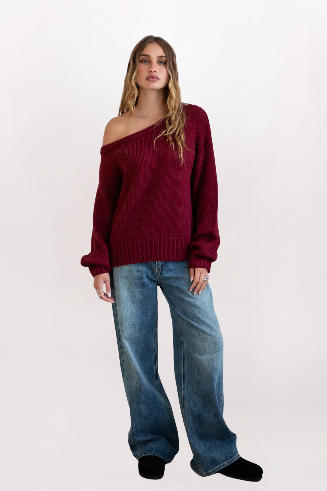 OFF SHOULDER SWEATER