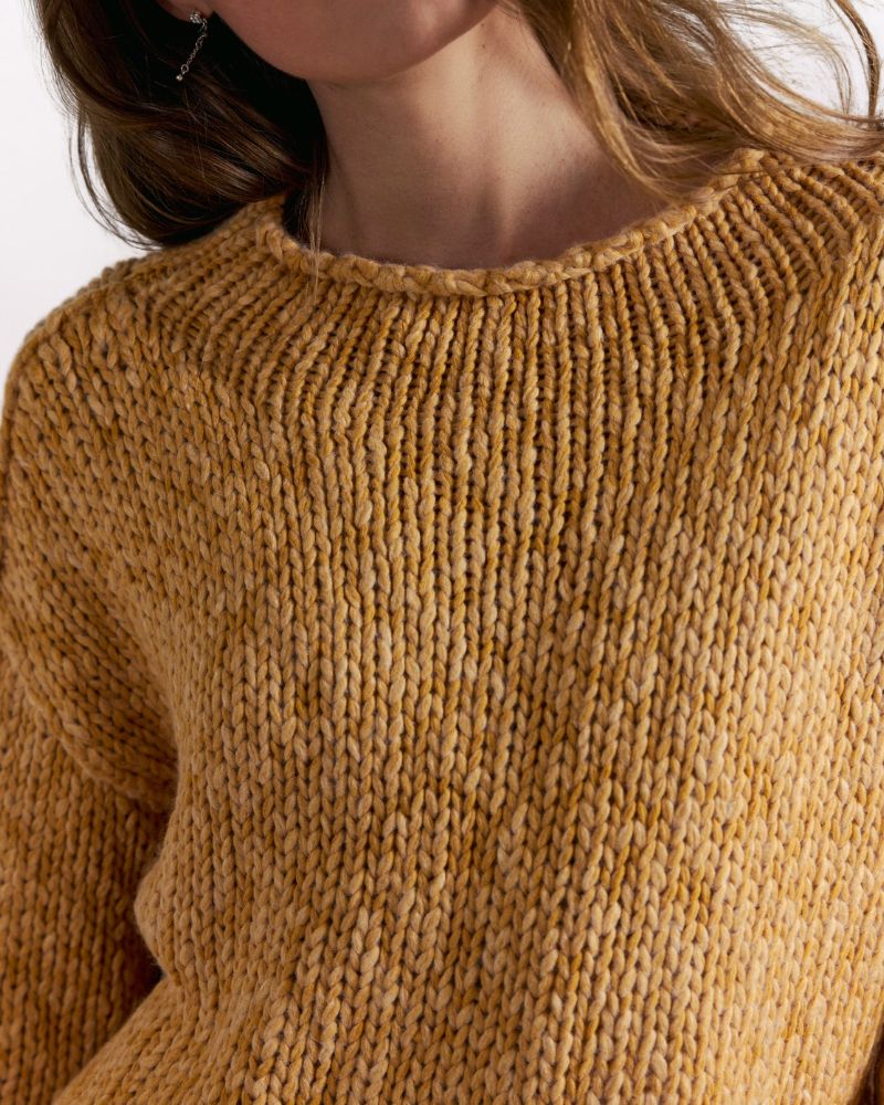 ROLL NECK OPAL SWEATER, SWEET POTATO