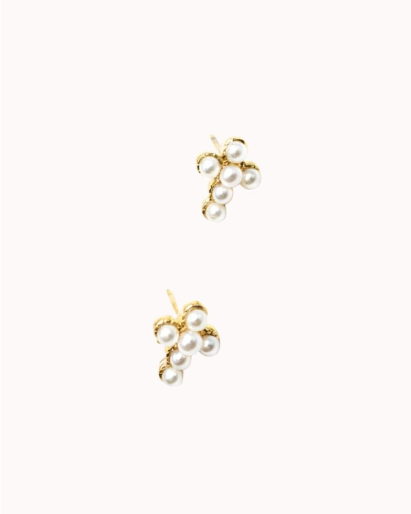 PEARL CROSS STUD