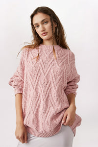 ISLA CABLE TUNIC SWEATER