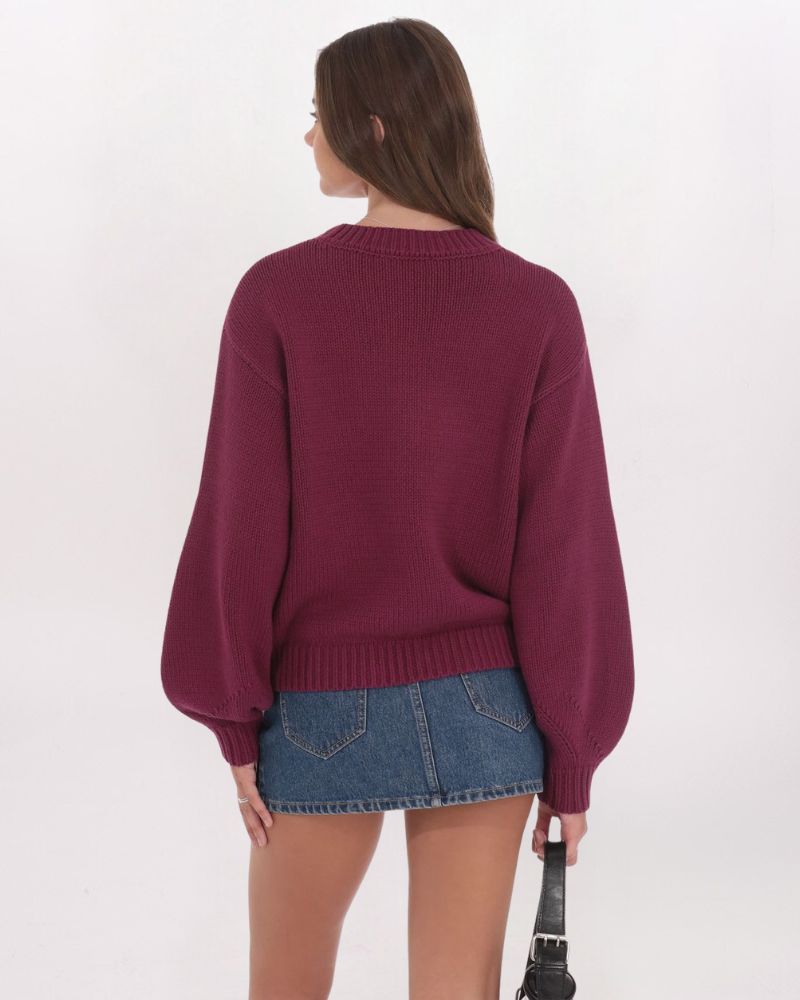 BALLOON SLEEVE SWEATER
