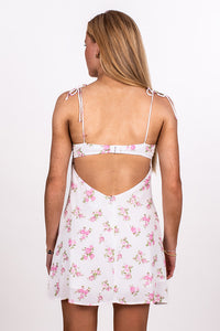 FLORAL UNDERWIRE KEYHOLE DRESS