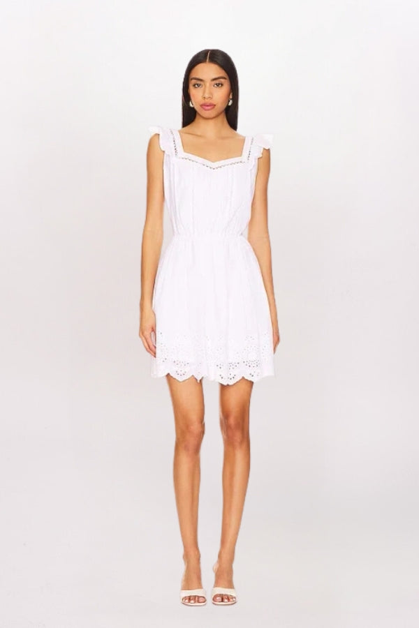 ASTRA EYELET VOILE DRESS