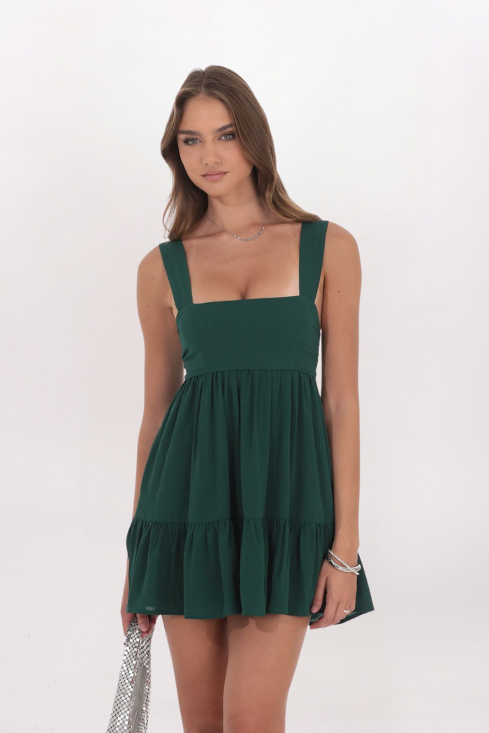 SQUARE NECK DRESS