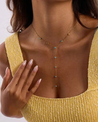 NASH TURQUOISE LARIAT NECKLACE