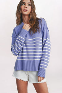 CREW STRIPED SWEATER