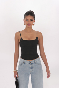 SHEER CORSET TANK