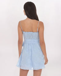 FLORAL CORSET A-LINE DRESS