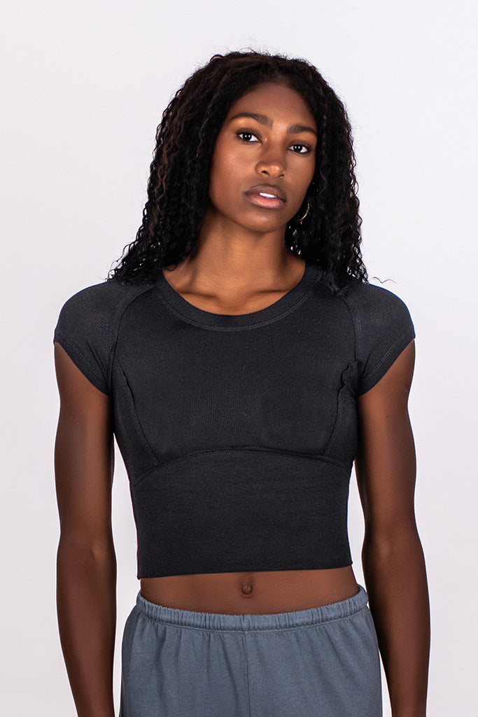 FREE PEOPLE PROTAGONIST SEAMS TEE