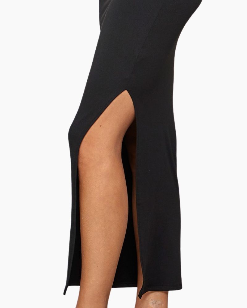 SIDE SLIT MAXI SKIRT