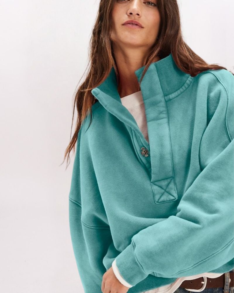TIMELESS PULLOVER, AQUA