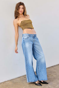 LOW RISE WIDE BAGGY DENIM