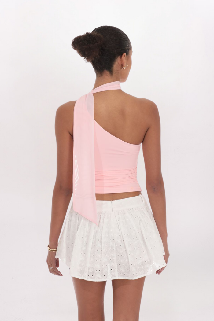 FLORAL EYELET SKORT