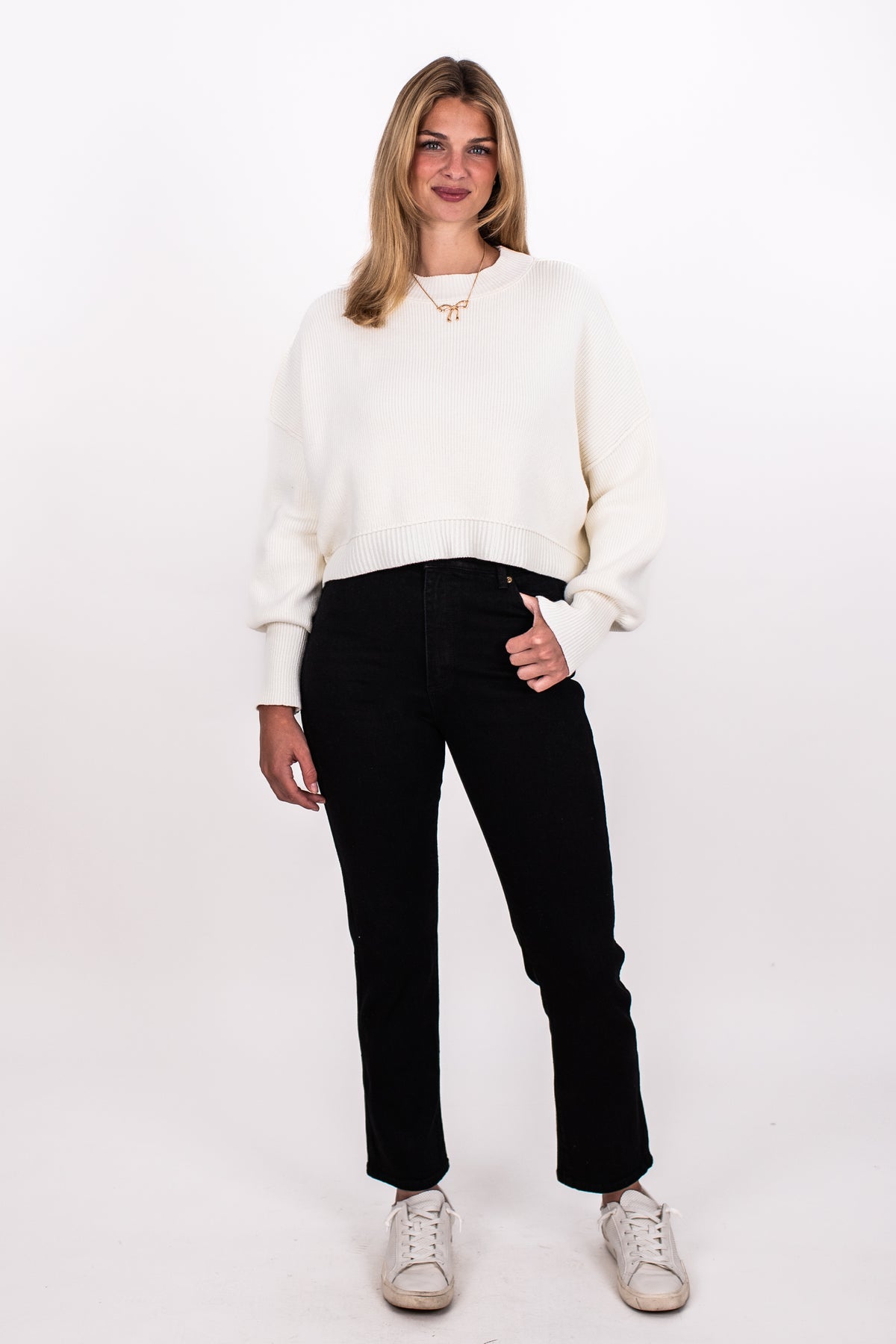 EASY STREET CROP SWEATER