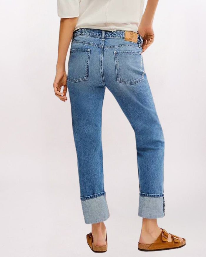 SLIM SHADE SELVEDGE CUFF DENIM