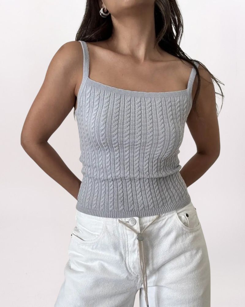 CABLE KNIT TANK