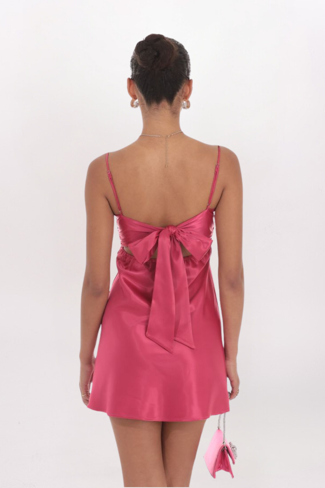 SWEETHEART NECK TIE BACK DRESS