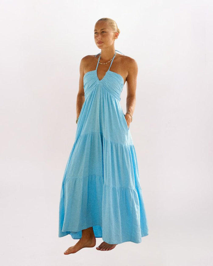 HALTER MAXI DRESS
