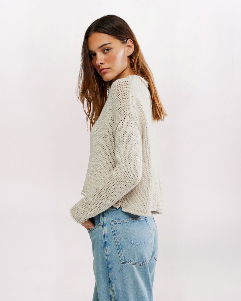 ROLL NECK OPAL SWEATER, TEA
