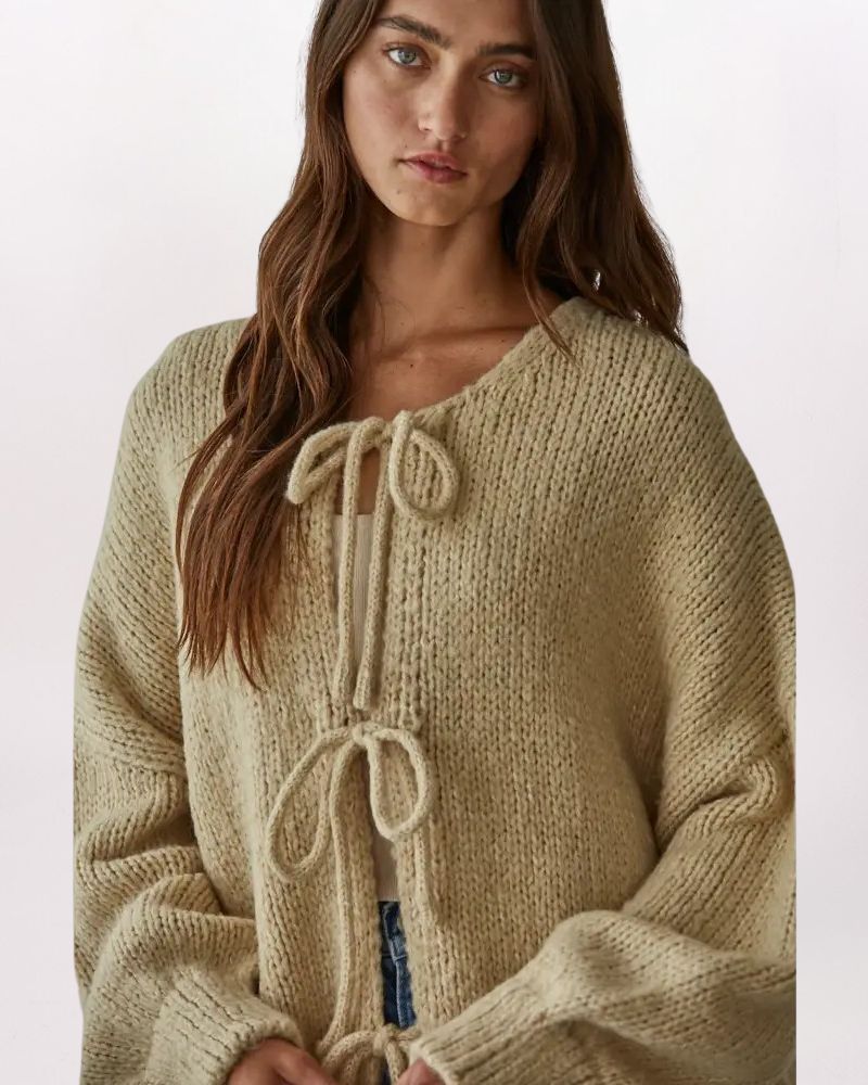 TIE FRONT CARDIGAN