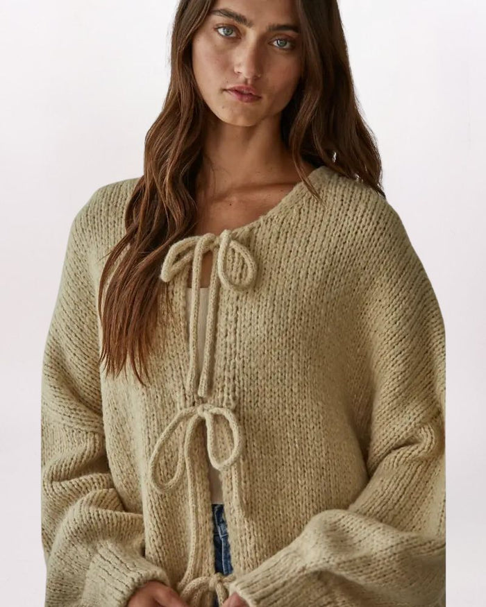 TIE FRONT CARDIGAN