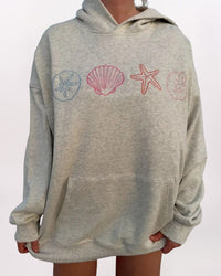 LS EMB SEASHELLS HDY, OAT MILK GREY