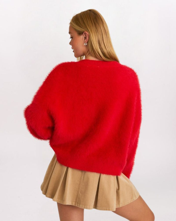 HEART BUTTONS CARDIGAN