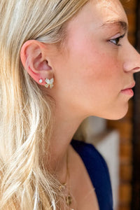 PAVE BOW STUD