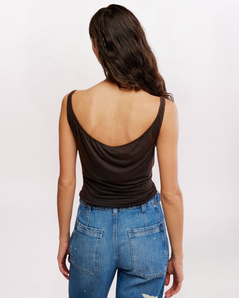 WE'RE GOING OUT CAMI, BLACK